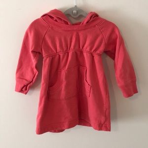 Coral old navy lightweight hoodie cinched waist